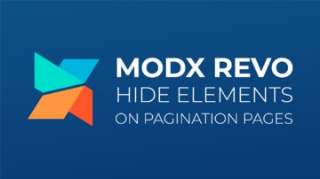 How to hide elements on pagination pages in MODX Revolution